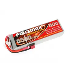 Аккумулятор Fullymax 14.8V 5500mAh Li-Po 4S 45C T-plug фото