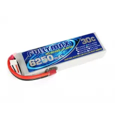 Аккумулятор Fullymax 11.1V 6250mAh Li-Po 3S 30C T-plug фото