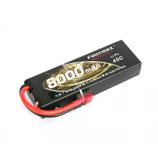 Аккумулятор Fullymax 7.4V 8000mAh Li-Po 2S2P 45C, T-plug HardCase фото