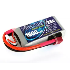 Аккумулятор Fullymax 11.1V 1500mAh Li-Po 3S 25C T-plug фото
