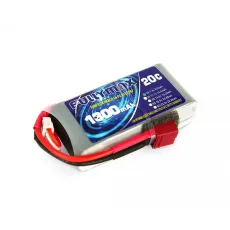 Аккумулятор Fullymax 7.4V 1300mAh Li-Po 2S 20C T-plug фото