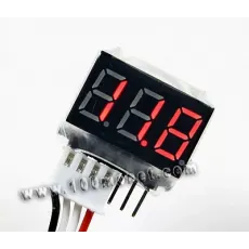 Вольтметр для Li-PO 1-6S аккумуляторов 3,7-22,2V LED (MINIHI6S) фото