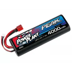 Аккумулятор Peak Racing Power Plant Lipo 4000 7.4 V Deans Plug 45C (Black case) 12AWG фото