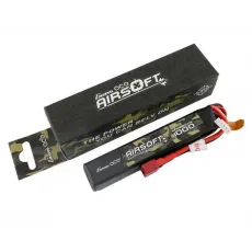 Аккумулятор для страйкбола Gens Ace LiPO 11,1В 1000мАг 3S 25C 103х21х17мм 72г T-Plug Airsoft (GEA10003S25D) фото