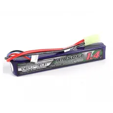 Аккумулятор Turnigy 7.4V 1400mah 2S 15-25C Lipo AIRSOFT Pack для страйкбола фото